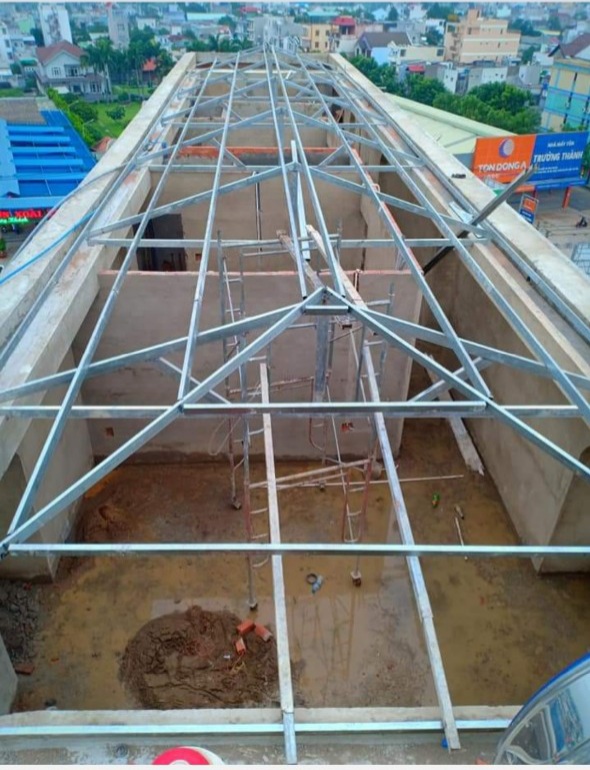 Thi công công trình thực tế